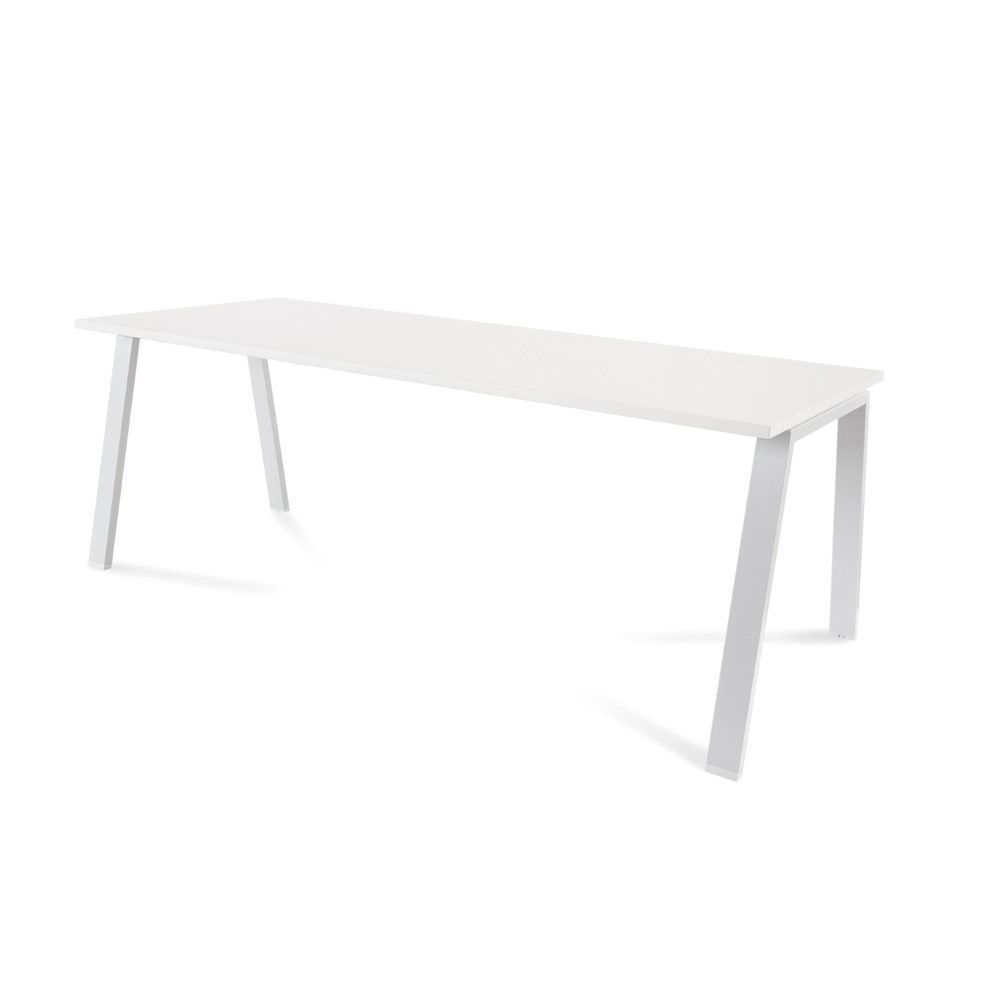 Kit Mesa Blanca 200 x 80 Blanco/Blanco