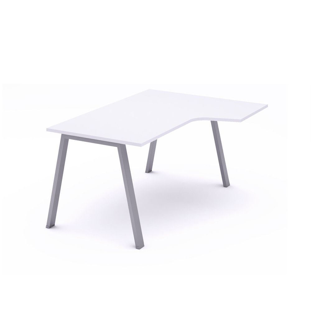 Kit Mesa Blanca L Derecha 160 x 120 Aluminio/Blanco