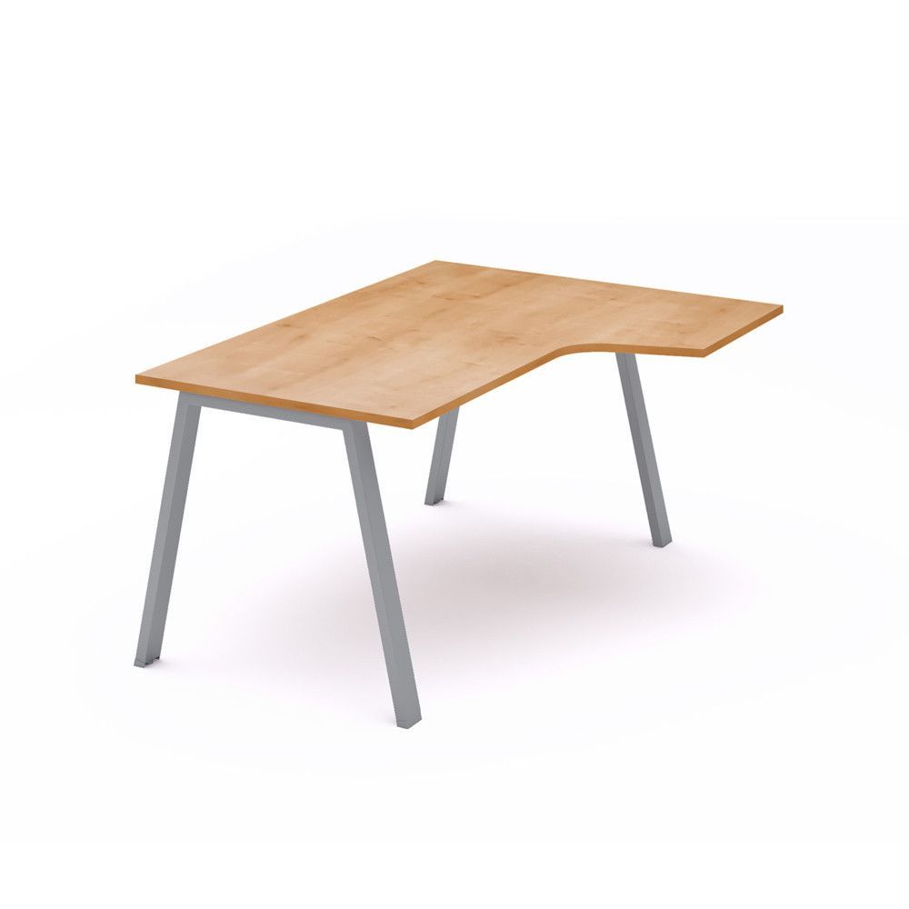 Kit Mesa Blanca L Derecha 160 x 120 Antracita/Roble