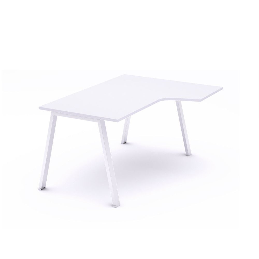 Kit Mesa Blanca L Derecha 180 x 120 Blanco/Blanco