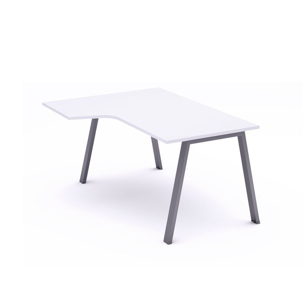 Kit Mesa Blanca L Izquierda 160 x 120 Antracita/Blanco