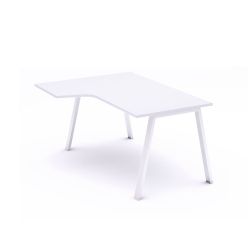 Kit Mesa Blanca L Izquierda 160 x 120 Blanco/Blanco