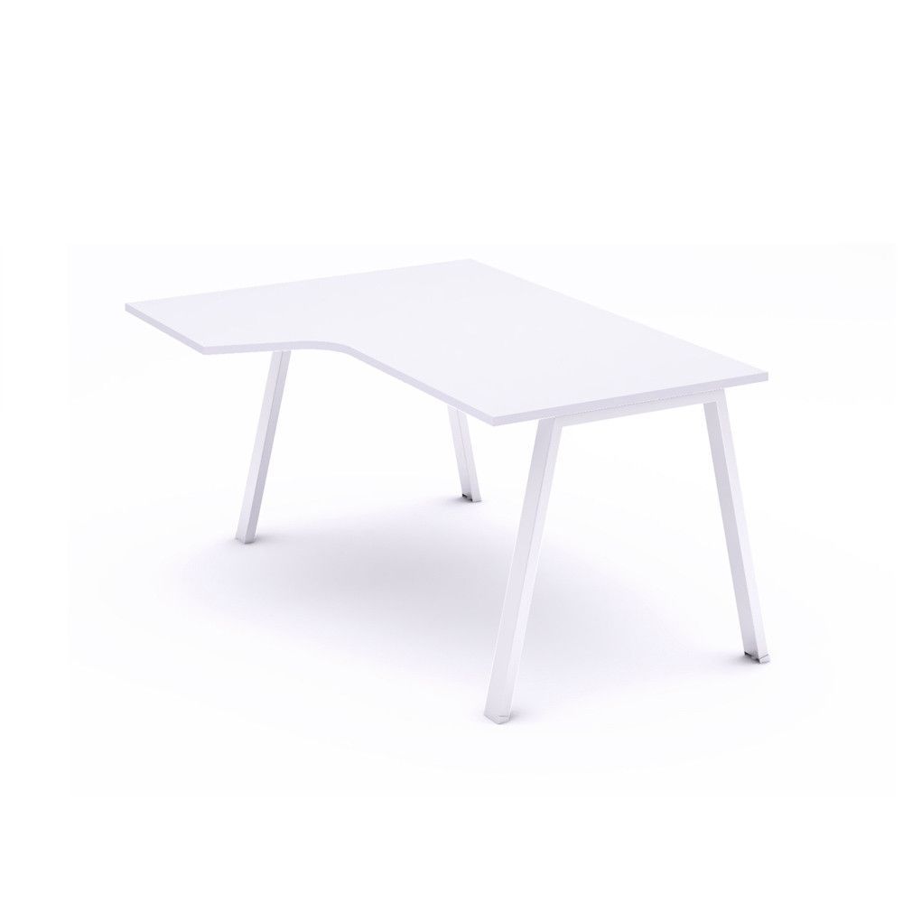 Kit Mesa Blanca L Izquierda 180 x 120 Blanco/Blanco