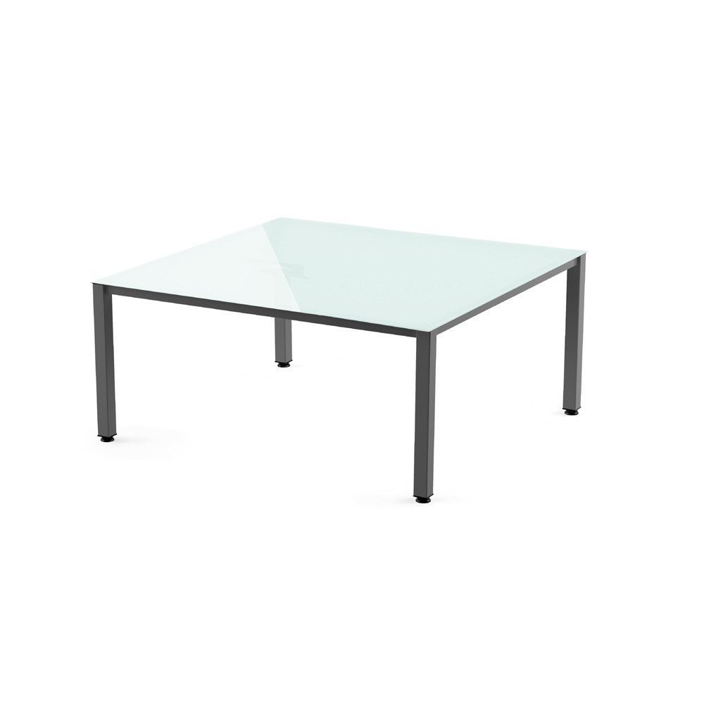 Kit Mesa Executive 120 x 120 Antracita/ Cristal Blanco