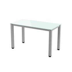 Kit Mesa Executive 120 x 60 Aluminio / Cristal Blanco