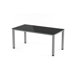 Kit Mesa Executive 120 x 80 Aluminio/ Cristal Negro