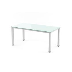 Kit Mesa Executive 120 x 80 Blanco/ Cristal Blanco