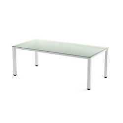 Kit Mesa Executive 200 x 100 Blanco/ Cristal