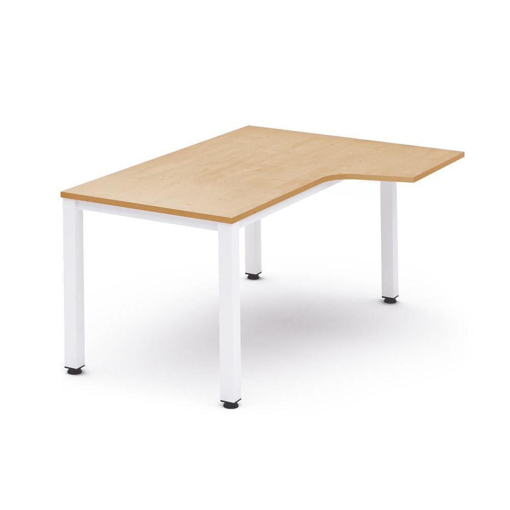 Kit Mesa Executive L Derecha 160 x 120 Blanco / Haya