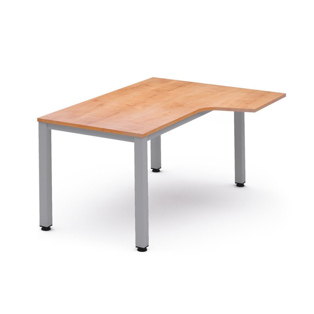 Kit Mesa Executive L Derecha 180 x 120 Aluminio/Roble