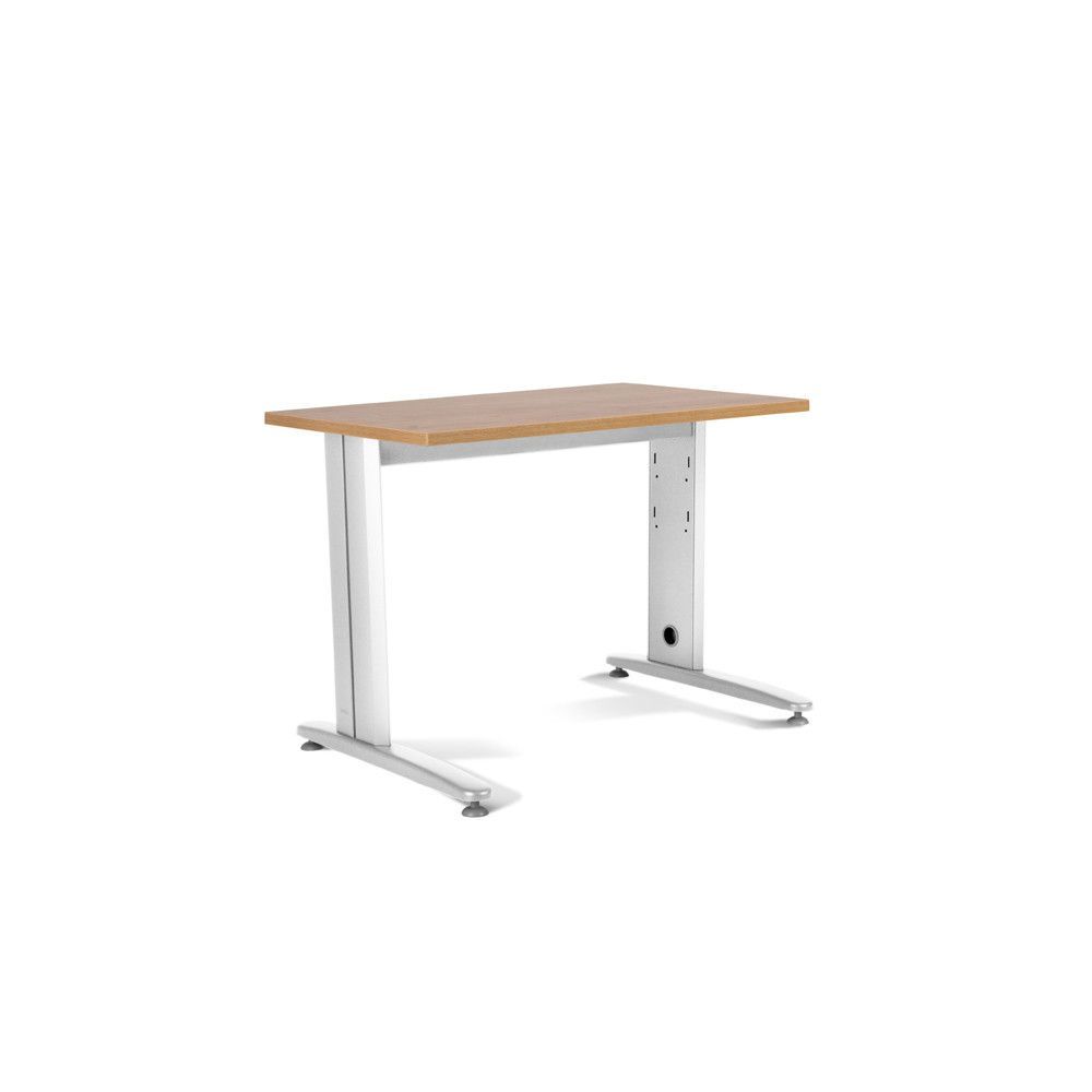 Kit Mesa Metal 120 x 60 Blanco / Roble