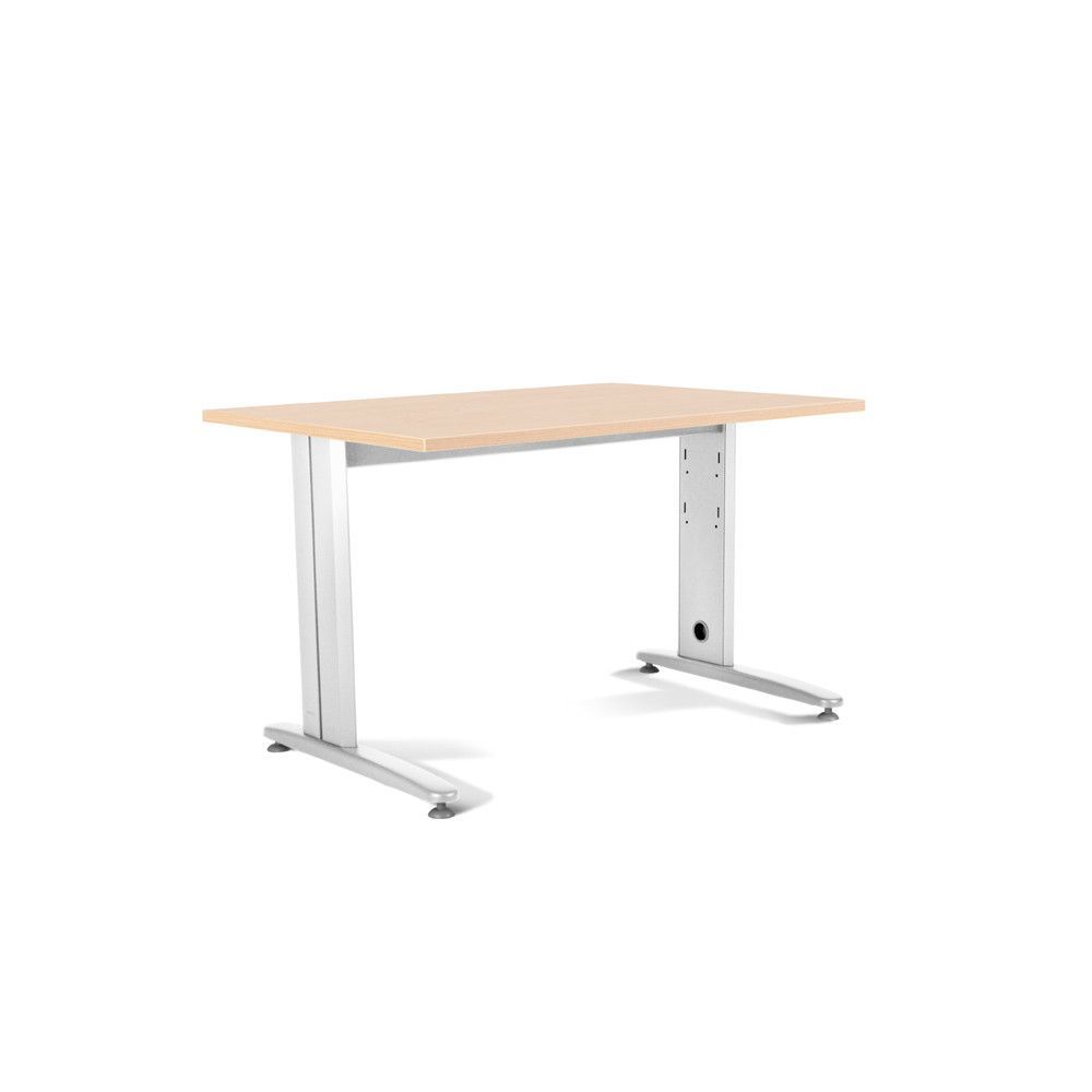 Kit Mesa Metal 140 x 80 Blanco / Haya