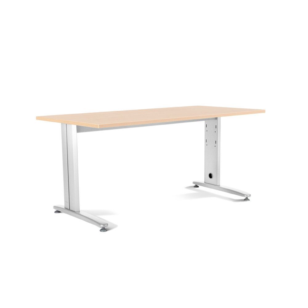 Kit Mesa Metal 180 x 80 Blanco / Haya