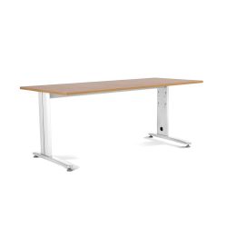 Kit Mesa Metal 200 x 80 Blanco / Roble