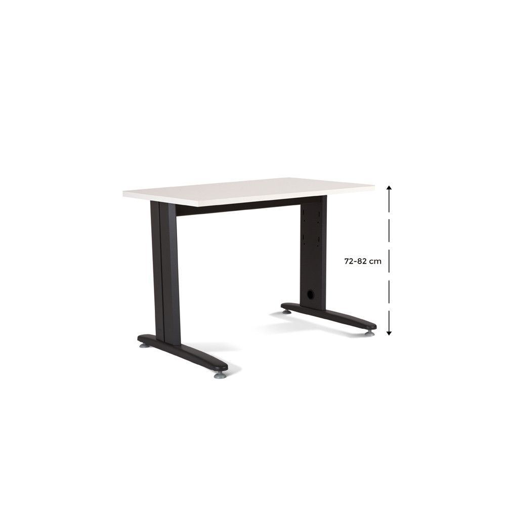 Kit Mesa Metal Ajustable 120 x 60 Antracita / Blanco