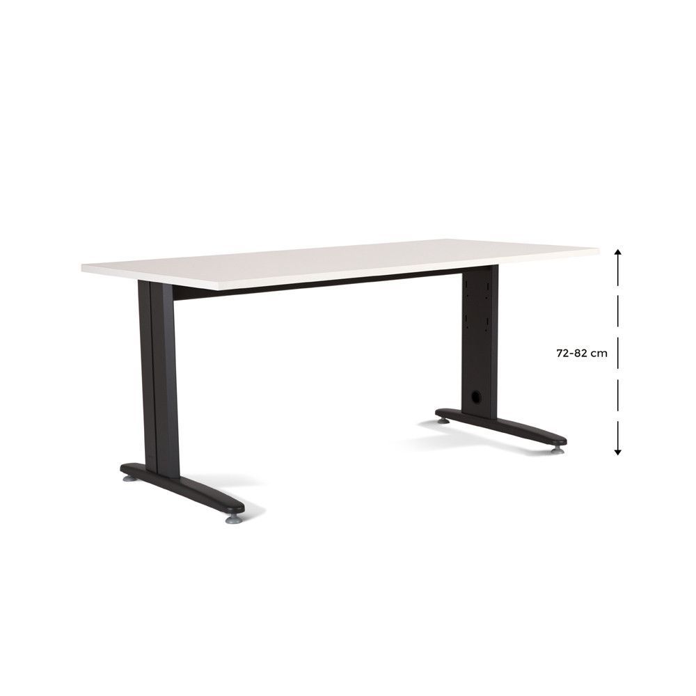Kit Mesa Metal Ajustable 180 x 80 Antracita / Blanco