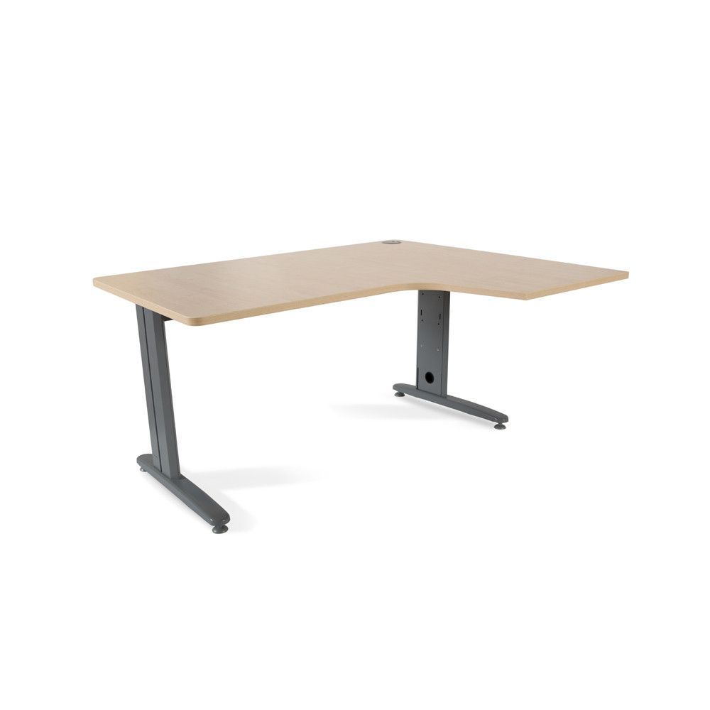 Kit Mesa Metal L Derecha 160 x 120 Antracita/Haya