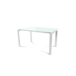 Kit Mesa Total 140 x 80 Blanco / Cristal Blanco