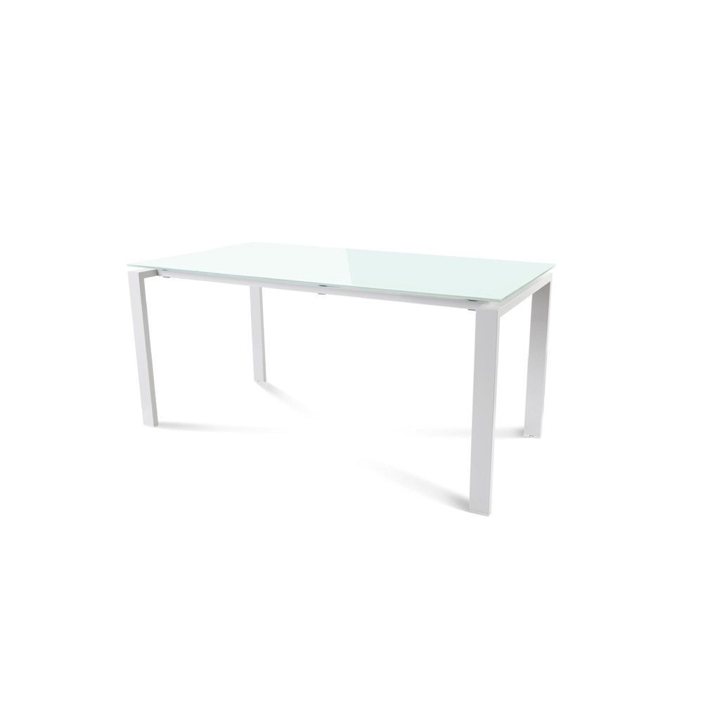 Kit Mesa Total 160 x 80 Blanco/ Cristal Blanco