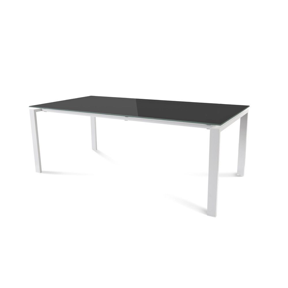 Kit Mesa Total 200 x 100 Blanco/ Cristal Negro