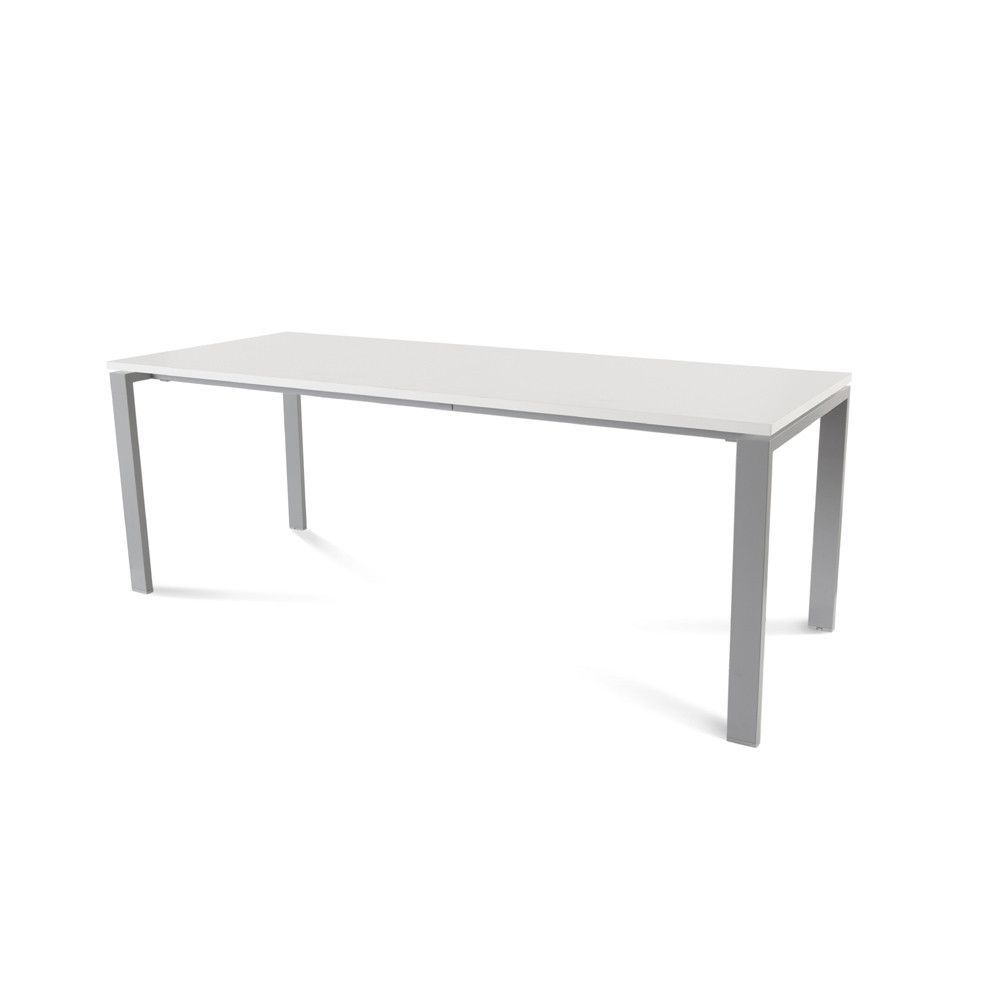 Kit Mesa Total 200 x 80 Aluminio/Blanco