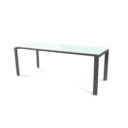 Kit Mesa Total 200 x 80 Antracita/ Cristal Blanco