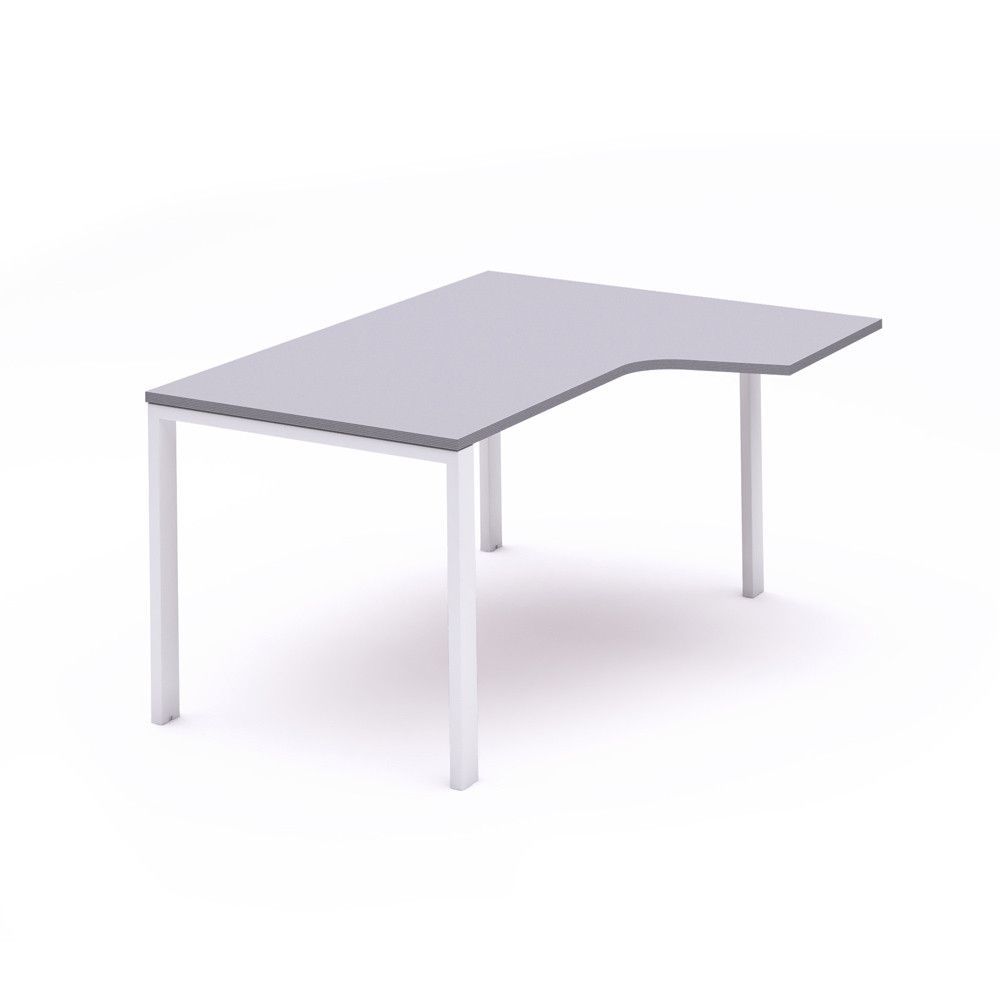 Kit Mesa Total L Derecha 160 x 120 Blanco/Gris