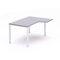 Kit Mesa Total L Derecha 180 x 120 Blanco/Gris