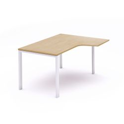 Kit Mesa Total L Derecha 180 x 120 Blanco/Haya