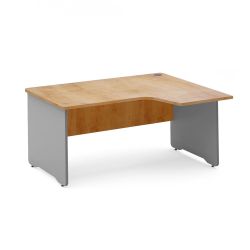 Kit Mesa Work L Derecha 180 x 120 Aluminio/Roble