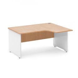 Kit Mesa Work L Derecha 180 x 120 Blanco/Haya