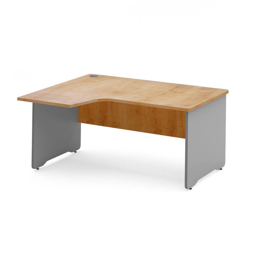 Kit Mesa Work L Izquierda 160 x 120 Aluminio/Roble