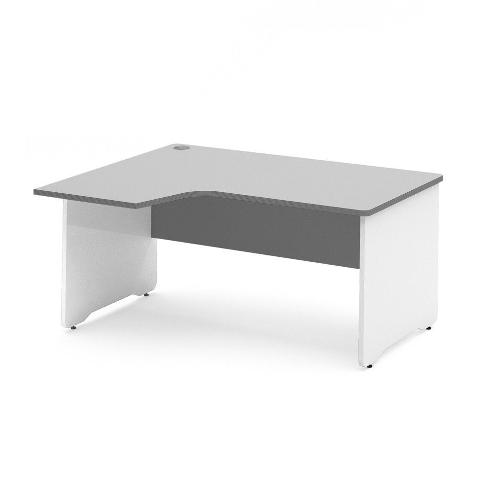 Kit Mesa Work L Izquierda 160 x 120 Blanco/Gris