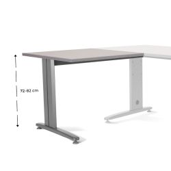 Kit Metal Ajustable Ala 100 x 60 Aluminio/Gris