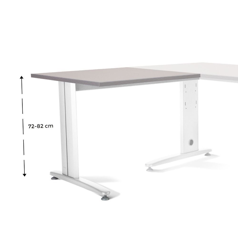 Kit Metal Ajustable Ala 100 x 60 Blanco/Gris