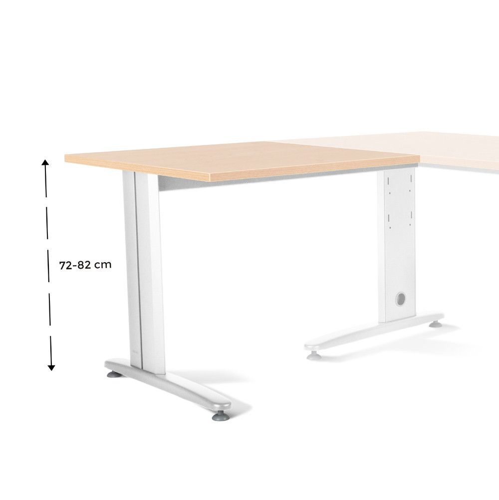 Kit Metal Ajustable Ala 100 x 60 Blanco/Haya