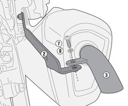 Kit montaje del pl1121, plx1121, pl1121cam sobre cb500x del 2017