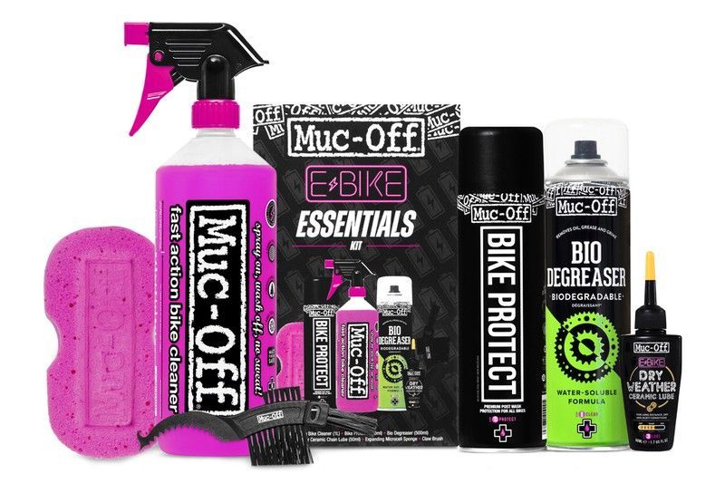Kit Muc-Off Essentials Limpieza/Proteccion/Lubricante Para E-Bike