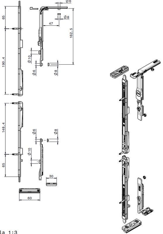 Kit oscilobatiente 2 hojas