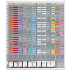 Kit planning de fichas índice 2 anual NOBO 12 columnas 54 ranuras