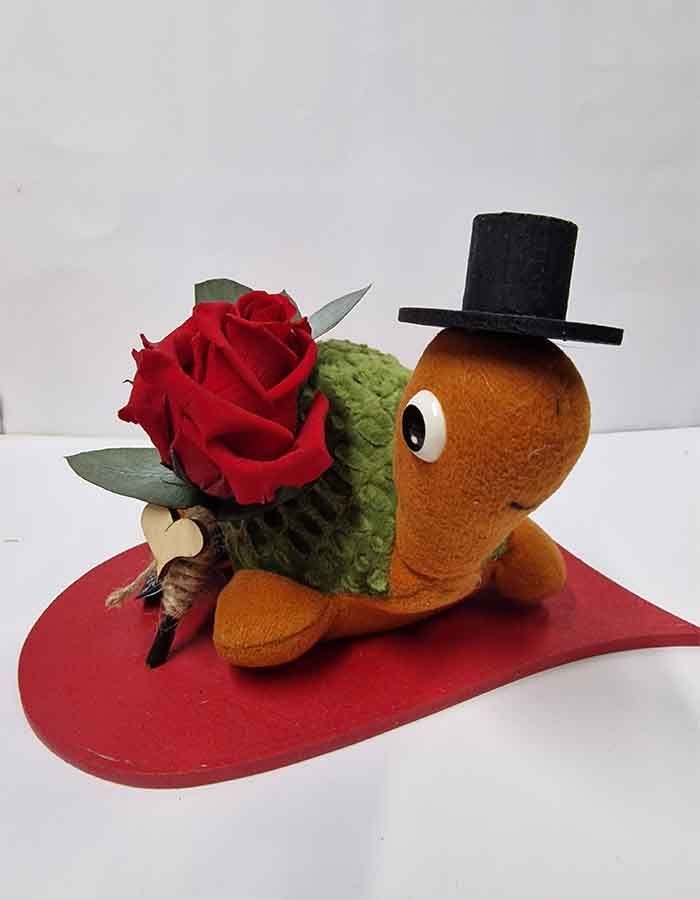 Kit Rosa y Tortuga de Peluche