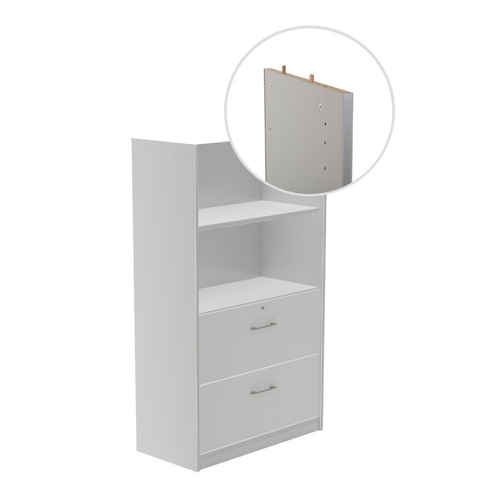 Kit Store 156 x 90 x 45 Estructura Aluminio/Frontales Gris Sin Tapa