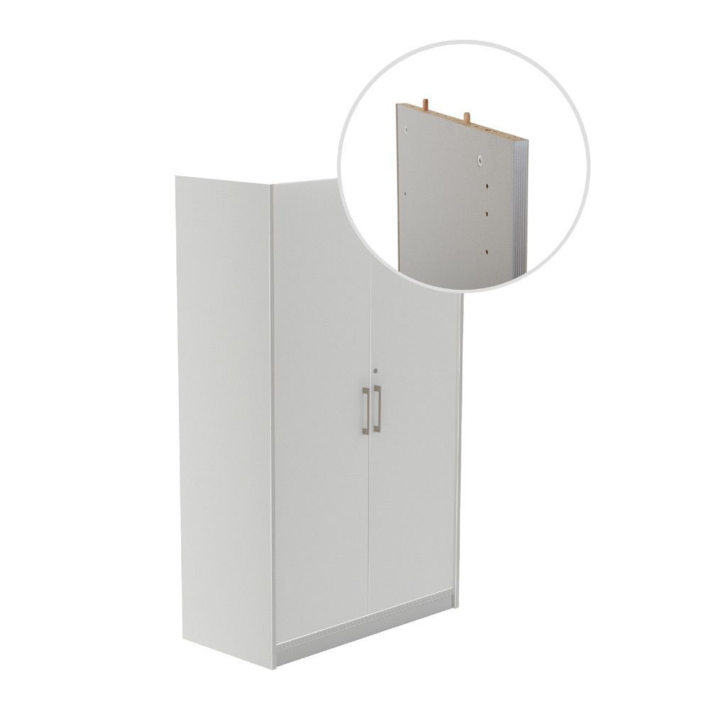 Kit Store 156 x 90 x 45 Estructura Aluminio/Puertas Gris Sin Tapa