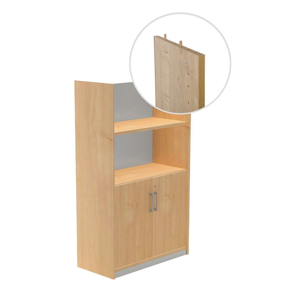 Kit Store 156 x 90 x 45 Estructura Aluminio/Puertas Roble Sin Tapa