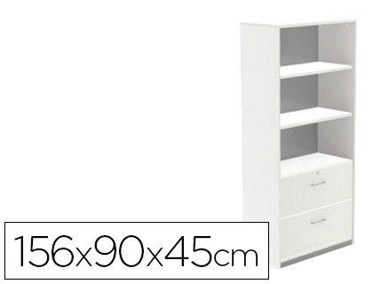 Kit Store 156 x 90 x 45 Estructura Blanca/Frontales Blanco