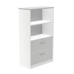 Kit Store 156 x 90 x 45 Estructura Blanca/Frontales Gris