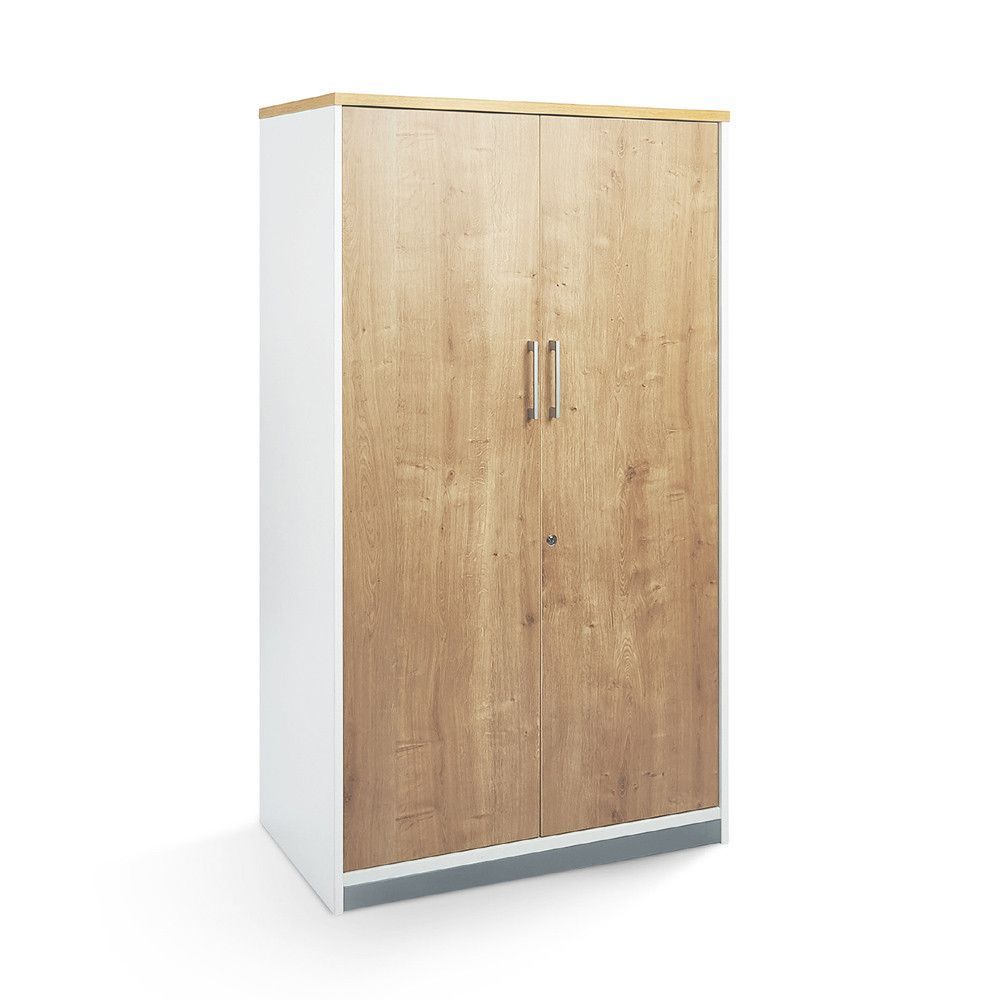 Kit Store 156 x 90 x 45 Estructura Blanca/Puertas Roble