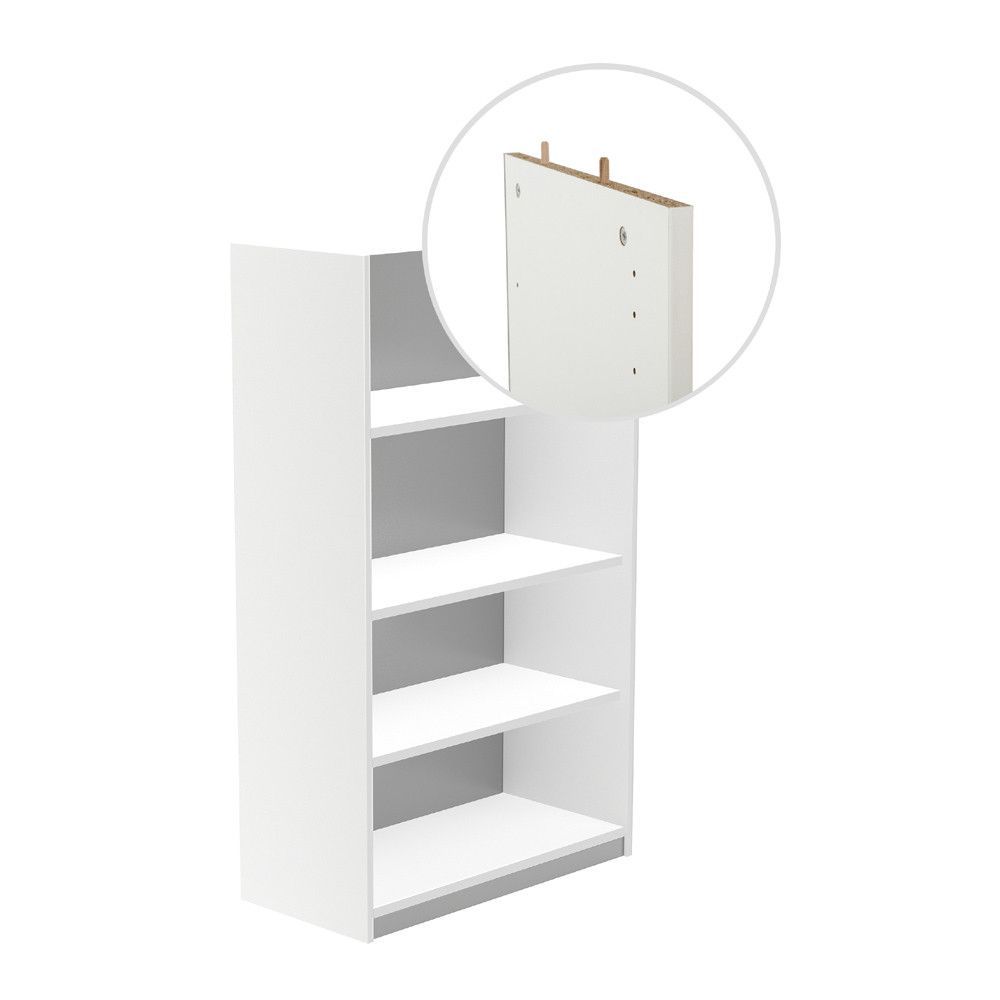 Kit Store 156 x 90 x 45 Estructura Blanca Sin Tapa