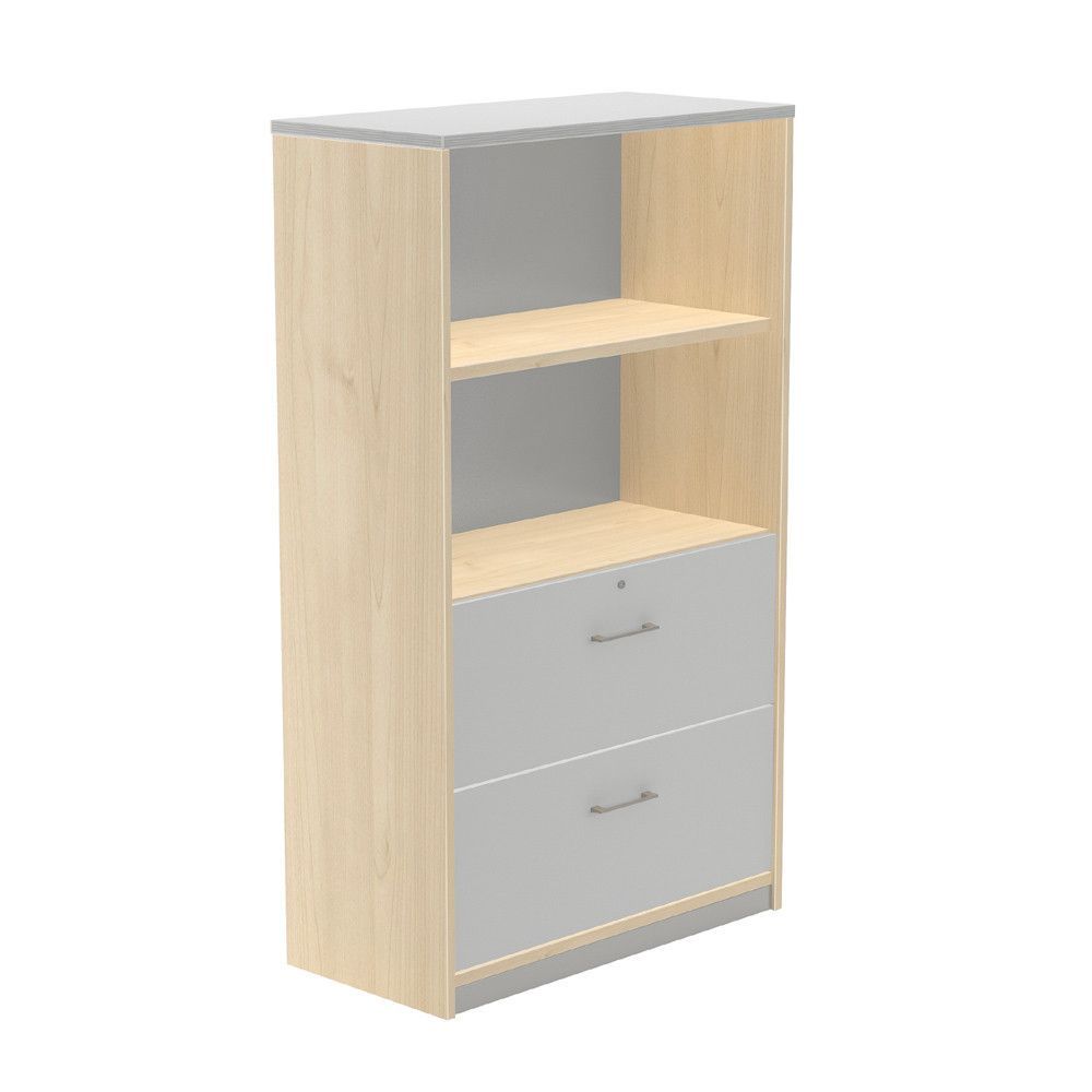 Kit Store 156 x 90 x 45 Estructura Haya/Frontales Gris