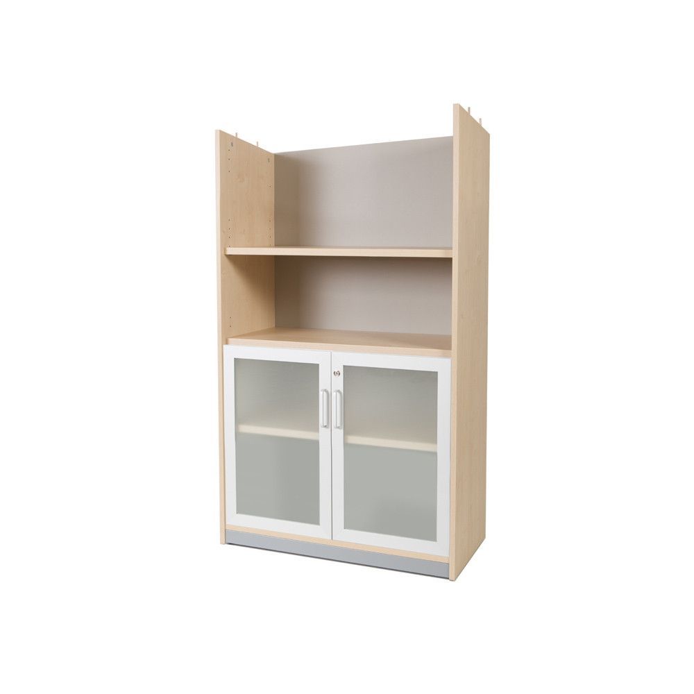 Kit Store 156 x 90 x 45 Estructura Haya/Puertas Cristal Sin Tapa